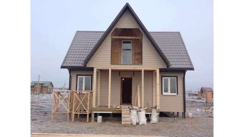Построенный дом по проекту Dom 1