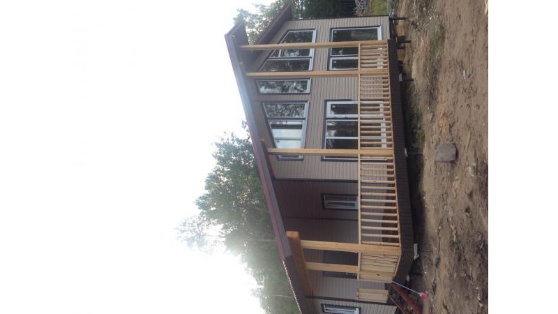Построенная веранда к загородному дому
