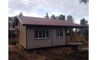 Построенная веранда к загородному дому