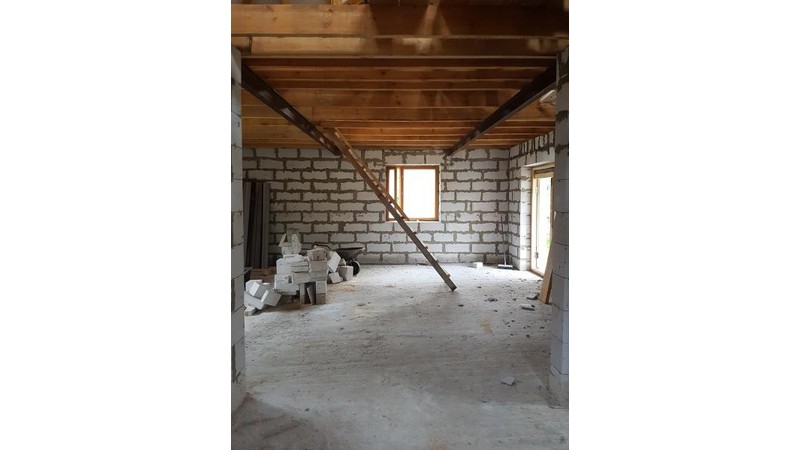 Построенный дом из газобетона