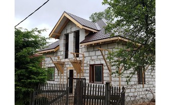 Построенный дом из газобетона