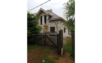 Построенный дом из газобетона