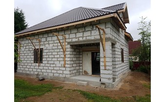 Построенный дом из газобетона