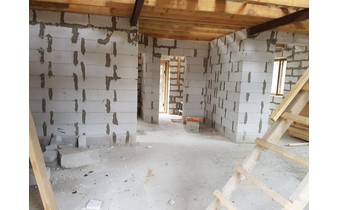Построенный дом из газобетона