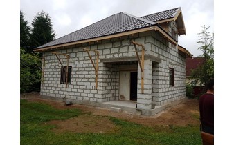 Построенный дом из газобетона