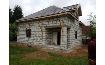 Построенный дом из газобетона