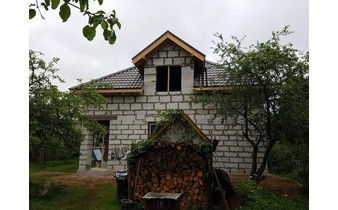 Построенный дом из газобетона