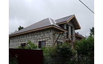 Построенный дом из газобетона