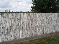 Забор из профлиста серый